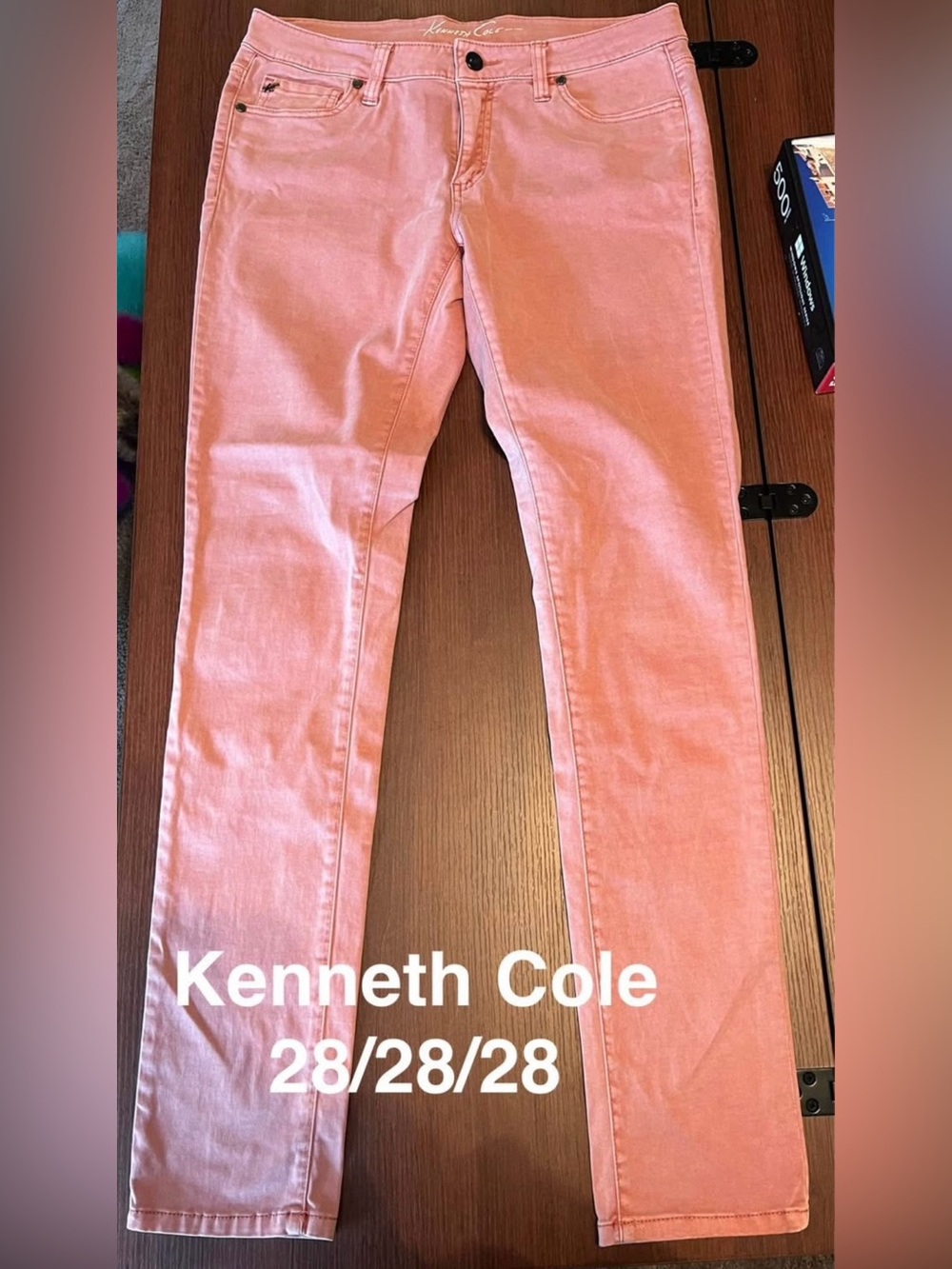 Kenneth Cole Blush Slim Straight Pants
